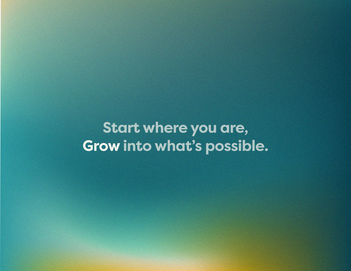 Gradient image with the text